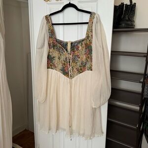 flowy corset vibe dress